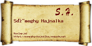 Sümeghy Hajnalka névjegykártya
